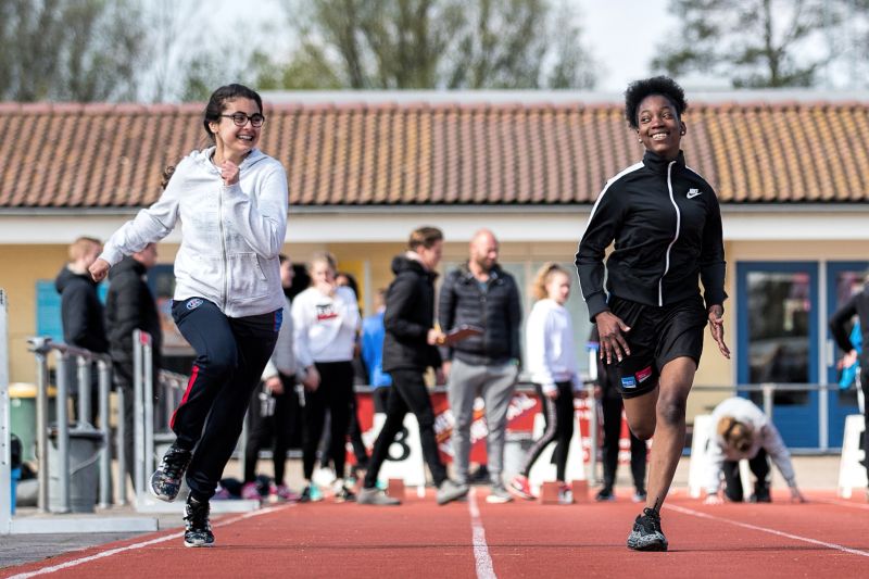 Sportende kinderen